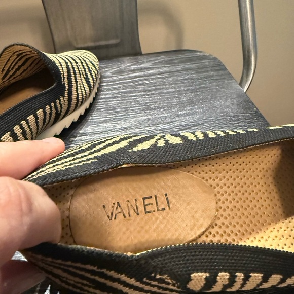 Vaneli Black and Tan Zebra Print Flats - Picture 6 of 9